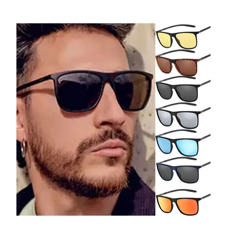 TR90 Carbon Fiber Design Polarized Sunglasses Coating Mirror Glasses Women UV400 Driving Shade Eyewear