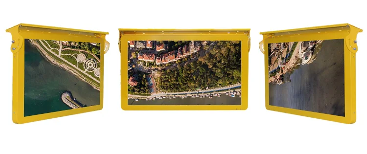 Roof mount 22 inch High Brightness TFT bus LCD monitor lcd display with android system 5G/4G/3G