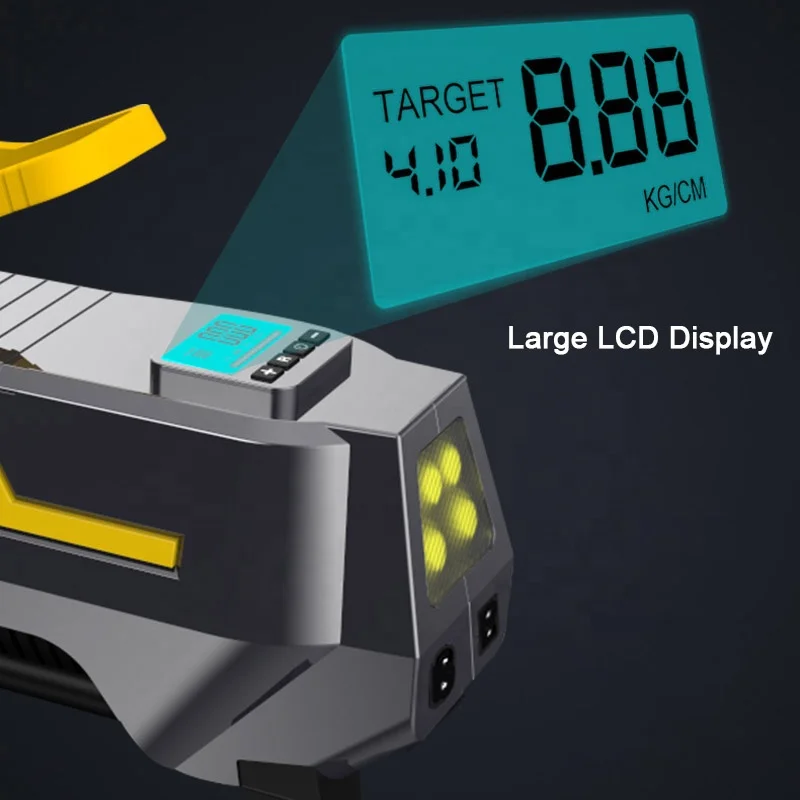 Tire Inflator Air Compressor Portable DC/AC Digital Tire Pump for Car Tires 12V DC and Other Inflatables at Home 110-230V AC