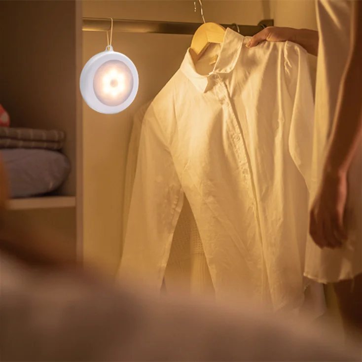 Mini Intelligent Indoor Wall Light Super Sensitive Magnetic 6 Led Motion Sensor Home Lighting