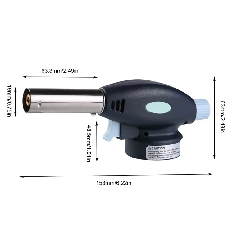 Logo Creative household tools Butane Gas Burner Baking Welding BBQ Outdoor Flame Gun Automatic Ignition