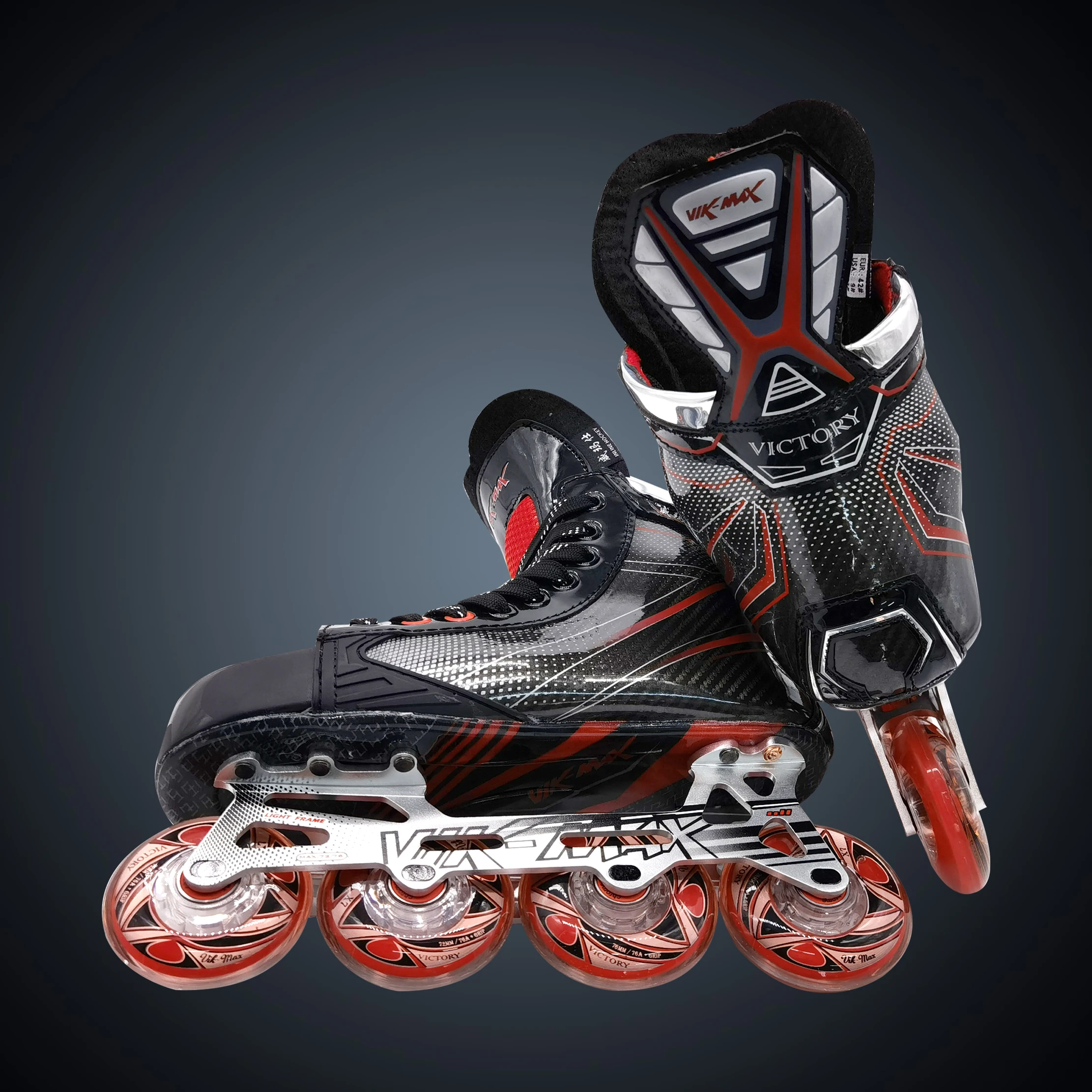 Professional ultralight PVC leather roller hockey skates Inline hockey skating shoes