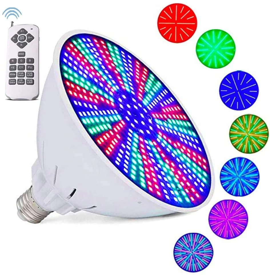 Colorful 35W LED 120V Color-Changing Replacement Pool Light Bulb