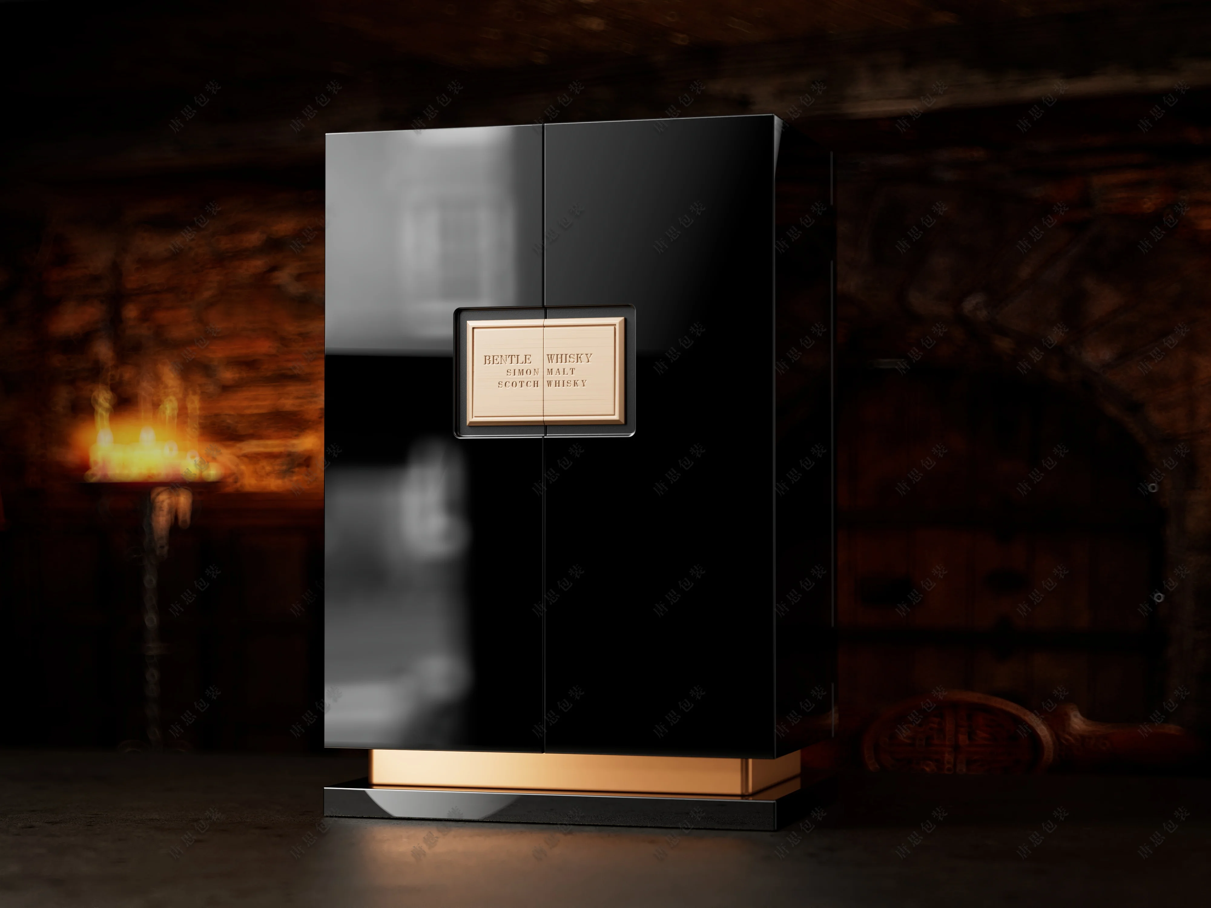 Wholesale luxury whisky box wine bottle liquor collection box display wooden wine box with velvet interior wine gift packaging