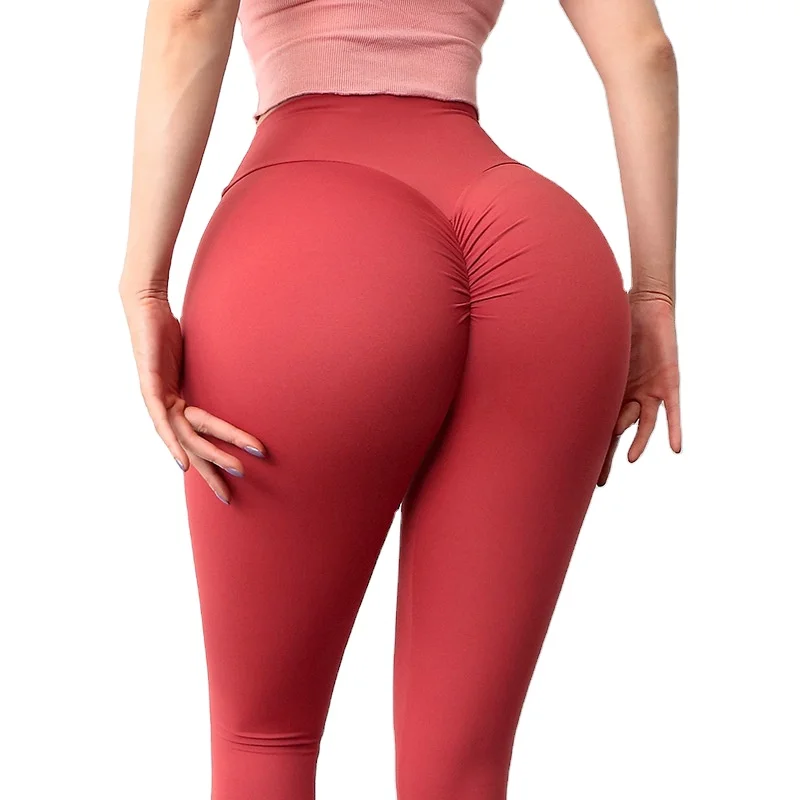 Outdoor running fitness pants women breathable quick dry tights peach butt lift yoga leggings