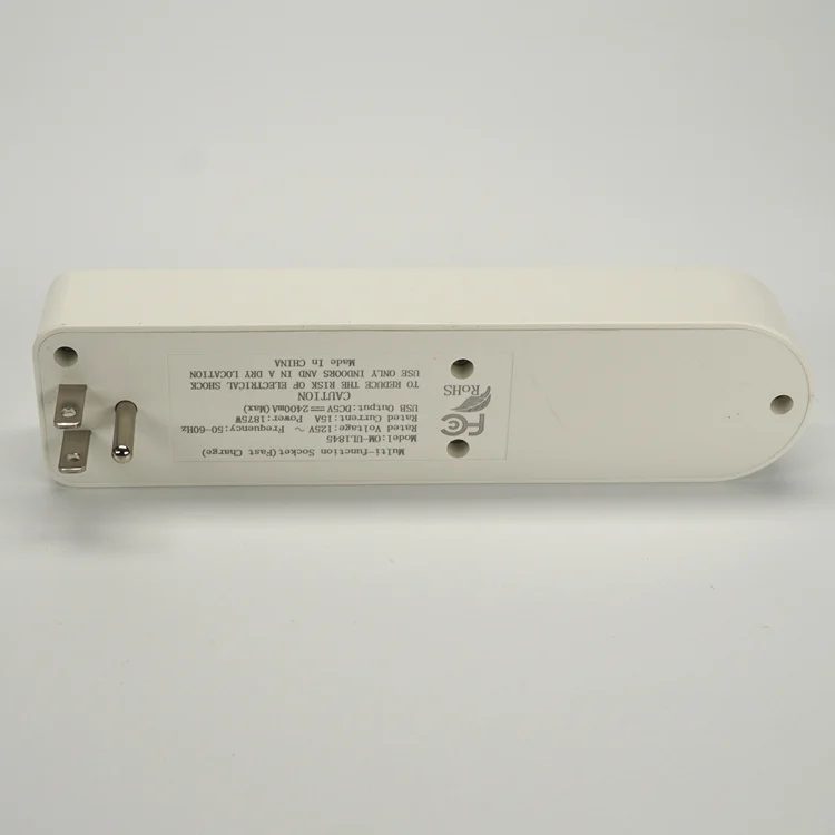 New Trend USA Power Surge Protector Electrical AC Way Outlet Cord Multi USB Switch Plug Tabletop Extension Socket