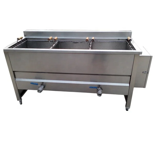 3 Baskets Fish Fryer Gas Commercial