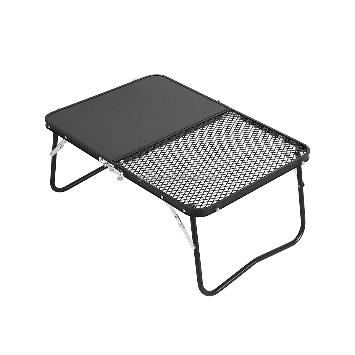 Hispeed Lightweight Portable Aluminum Frame Foldable Outdoor Picnic Folding Grill Mesh Bbq Iron Net Camping Table