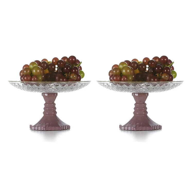 European and American style desktop crystal glass fruit tray for Home Decor