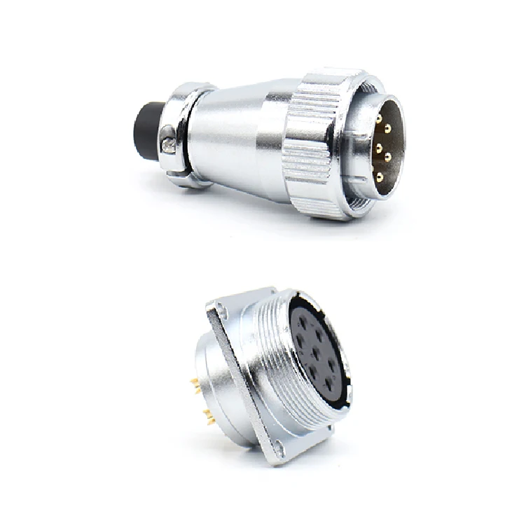 China Wholesale WS28 Industrial Adapter Plugs metal cable Aviation connector 2-26Pin  Waterproof m12 connector 5 pin