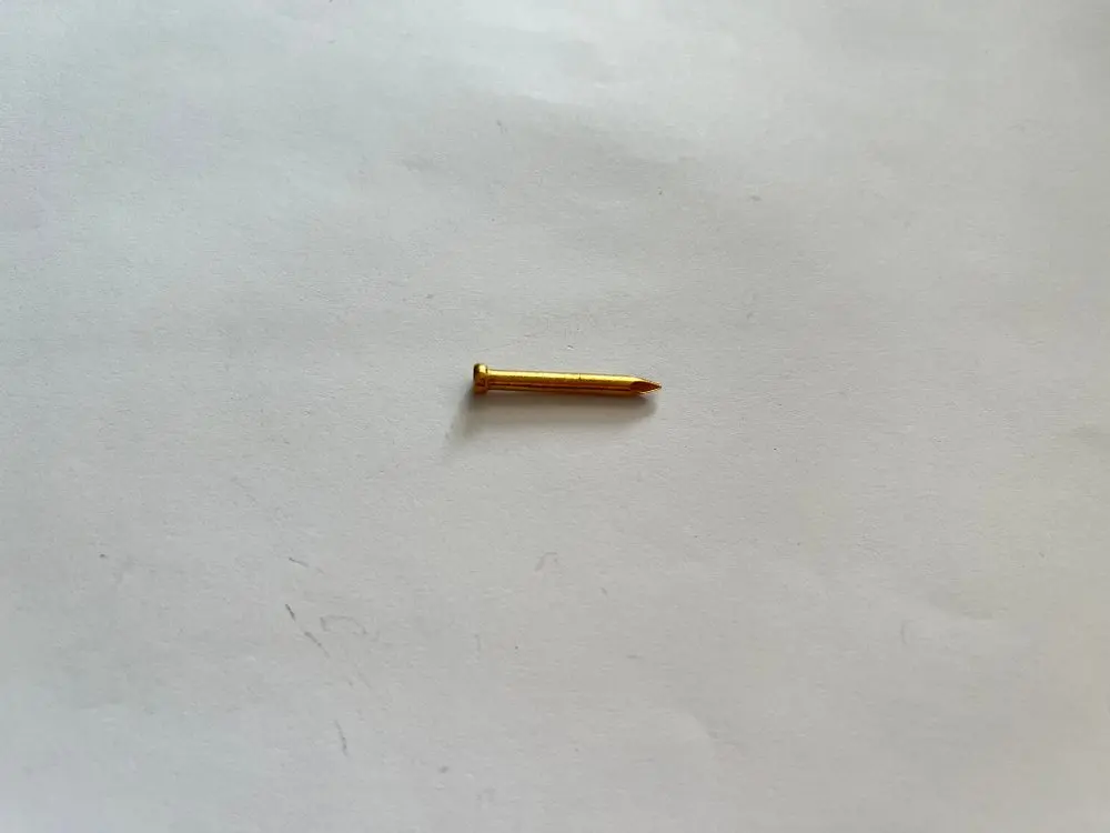 High Quality Gold Brass Nail Brass Wall Pins 25mm Panel Wire for Hanging Photos Picture Frames with Good Price