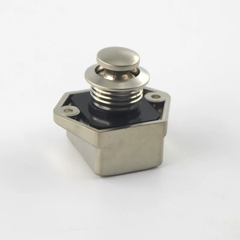Motorhome RV Caravan Boat Yacht Cut-out Size 20mm White Mini Push Lock Push Latch ambulance