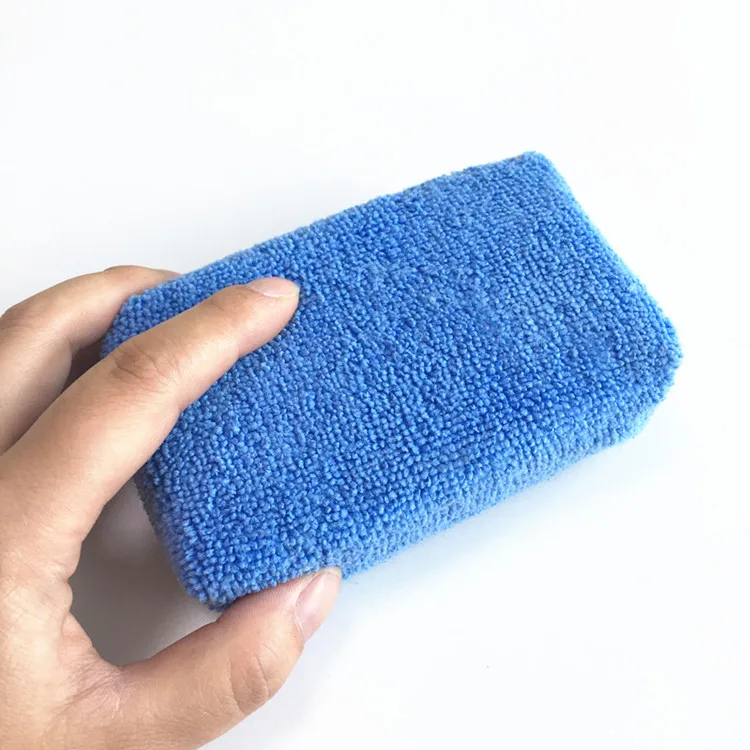 240pcs/ctn Medium Size Car Detailing Car Polishing Buffing Waxing Microfiber Sponge Applicator Pad