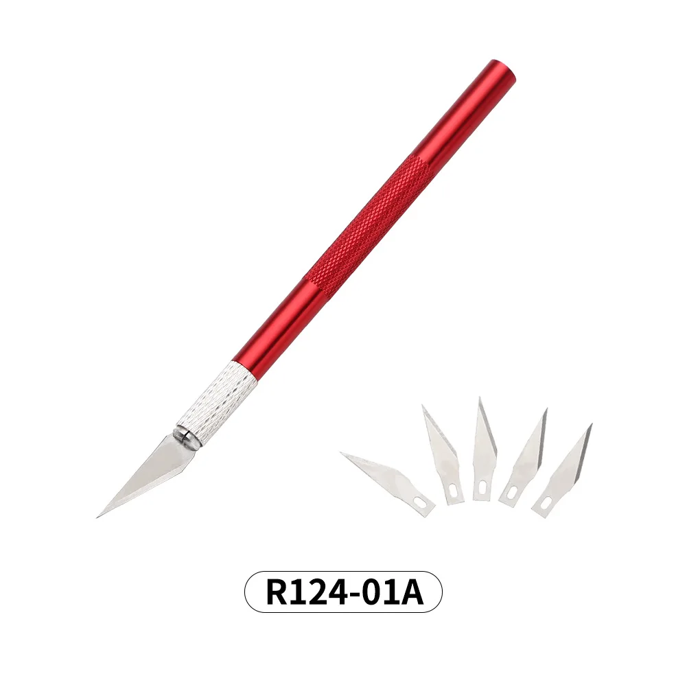 2022 Professional 6 In 1 Nail blades Engraving craft slices Nail accessories knife 3D Nail art acrylic cutting tool For Manicure