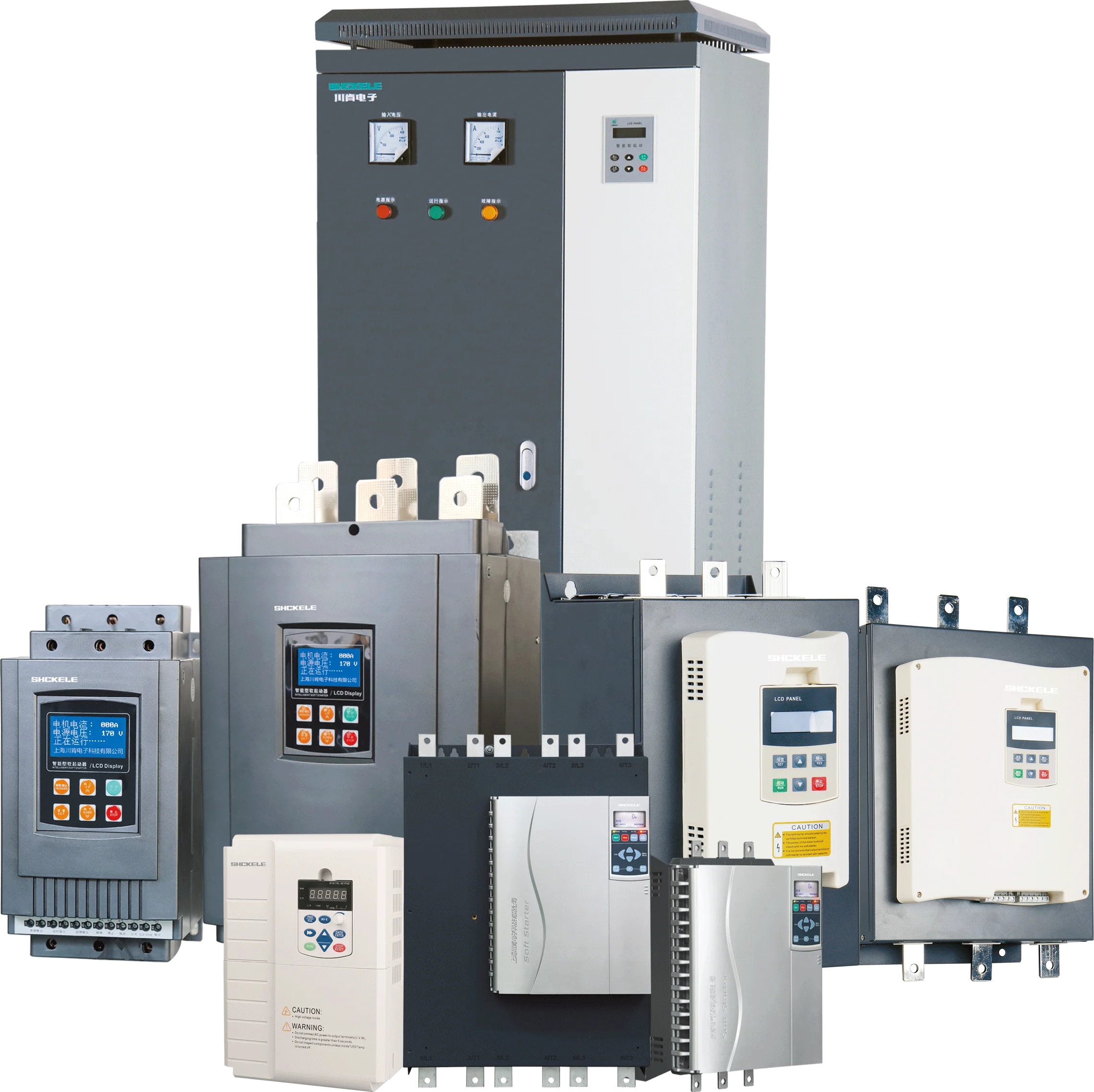 English Display Three Phase Low Voltage 55KW Motor Controller AC Motor Soft Starter for Slip Ring Motor