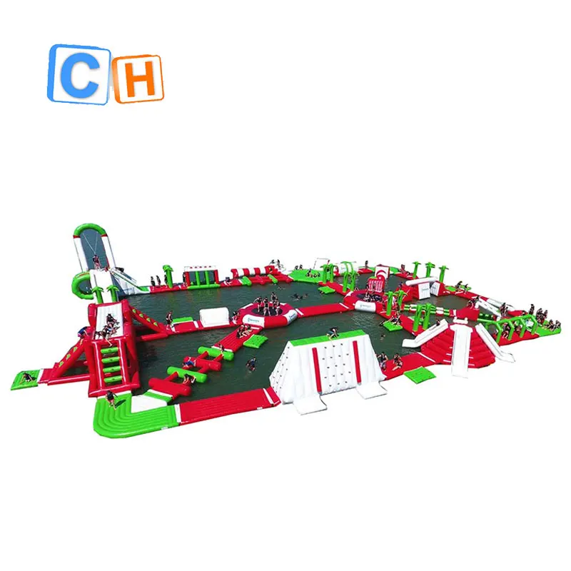 Customized Design Inflatable Floating Water Park Inflatable Obstacle For Water Sport Games