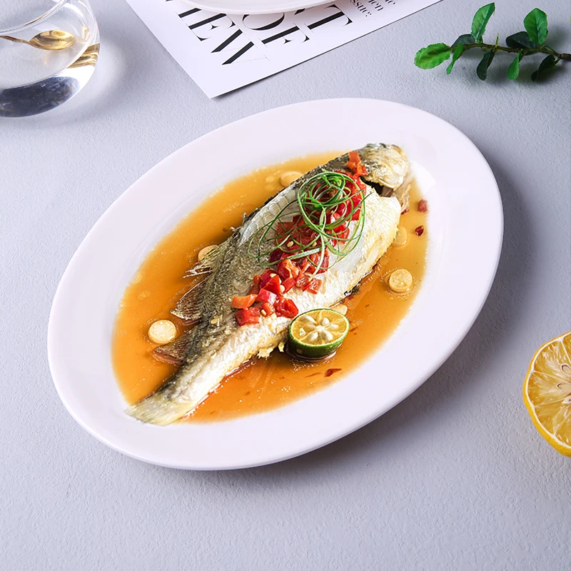 Melamine Dinner 7-Inch Dining Plate Factory Price Unbreakable Home Restaurant Oval dishes Charger Plates  And plates