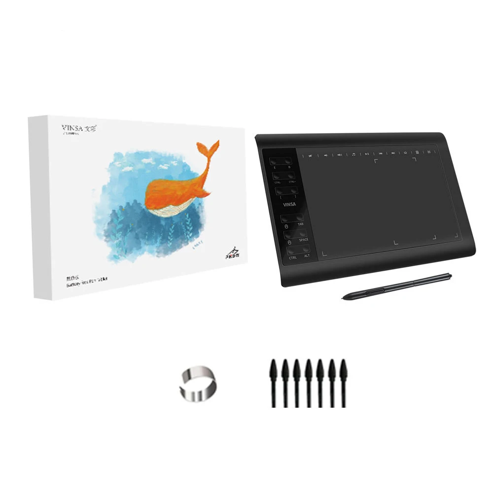 Graphic display tablets drawing pad with digital pen with express keys for computer graphic design android