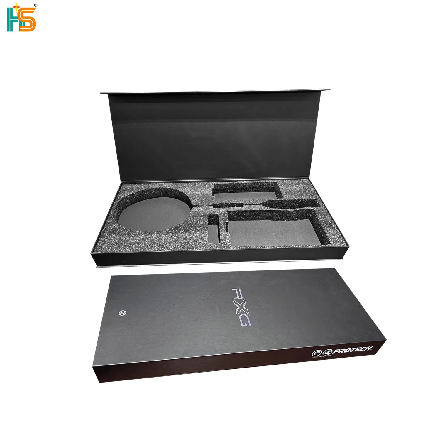 Custom Logo Luxury Big Black Cardboard Gift Box Magetic Baseball Bat Packaging Box With Foam Insert