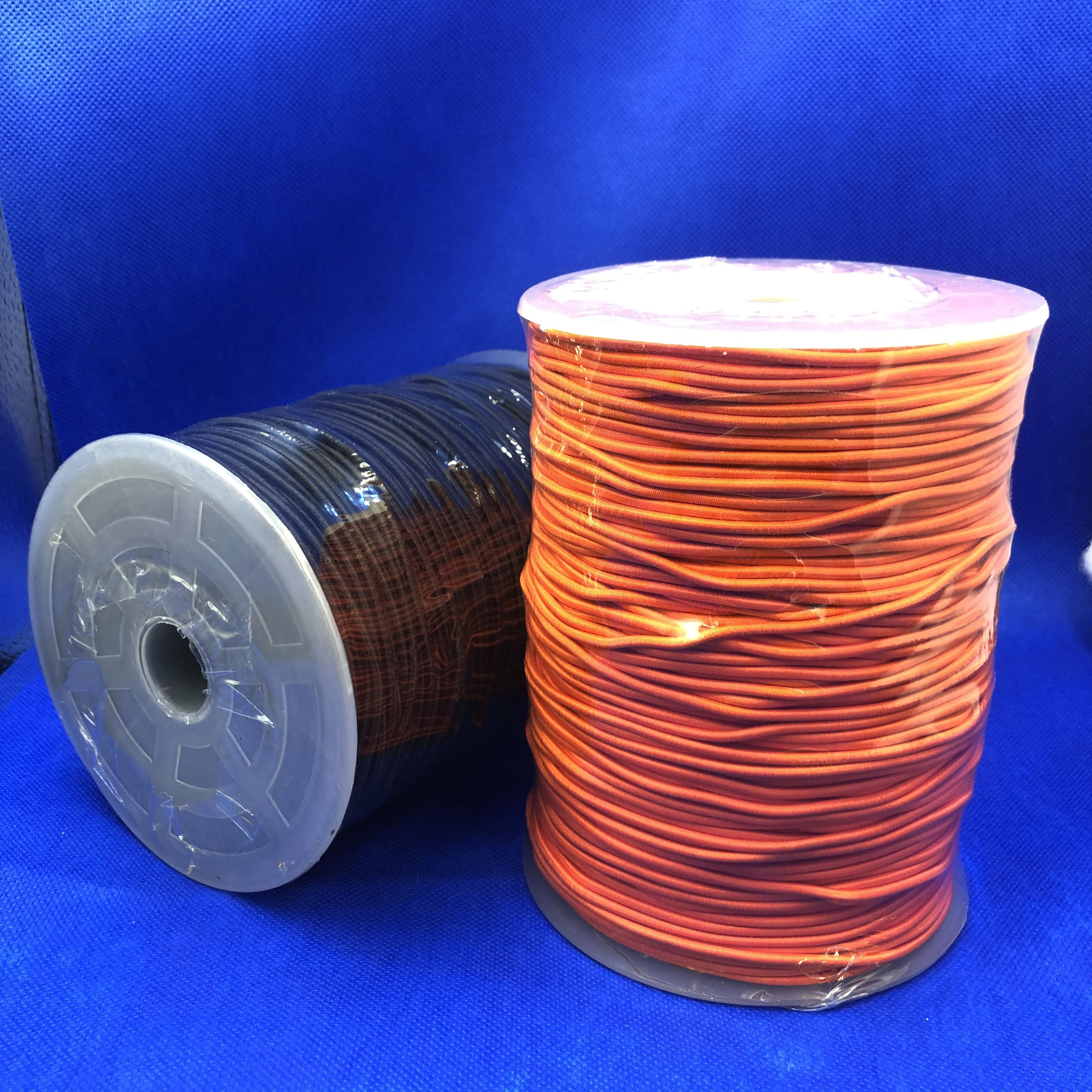 3mm 4mm 5mm 6mm Strong Stretch elastic bungee cord colorful round elastic shock rope rubber cord