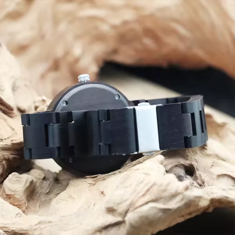 Luxury engraving hour markers watches with wood custom your logo engraved watches private logo watch