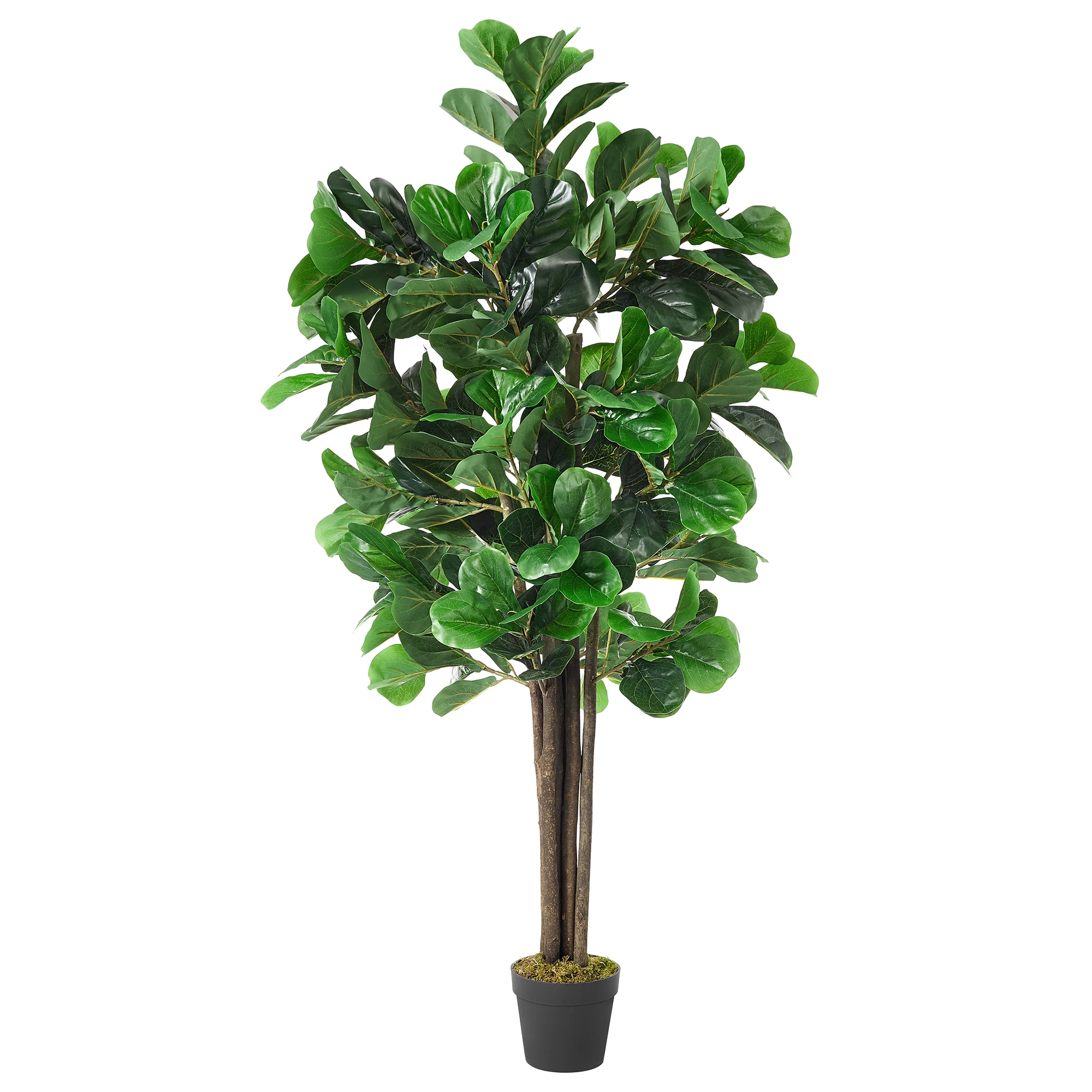 SONGMICS Indoor Decoration Artificial Plants Unique Hotel Plastic Banyan Tree with Pot Artificial Trees
