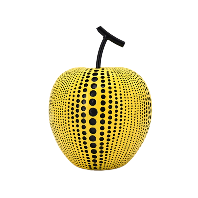 Resin apple statues decoration stand table house decor gift