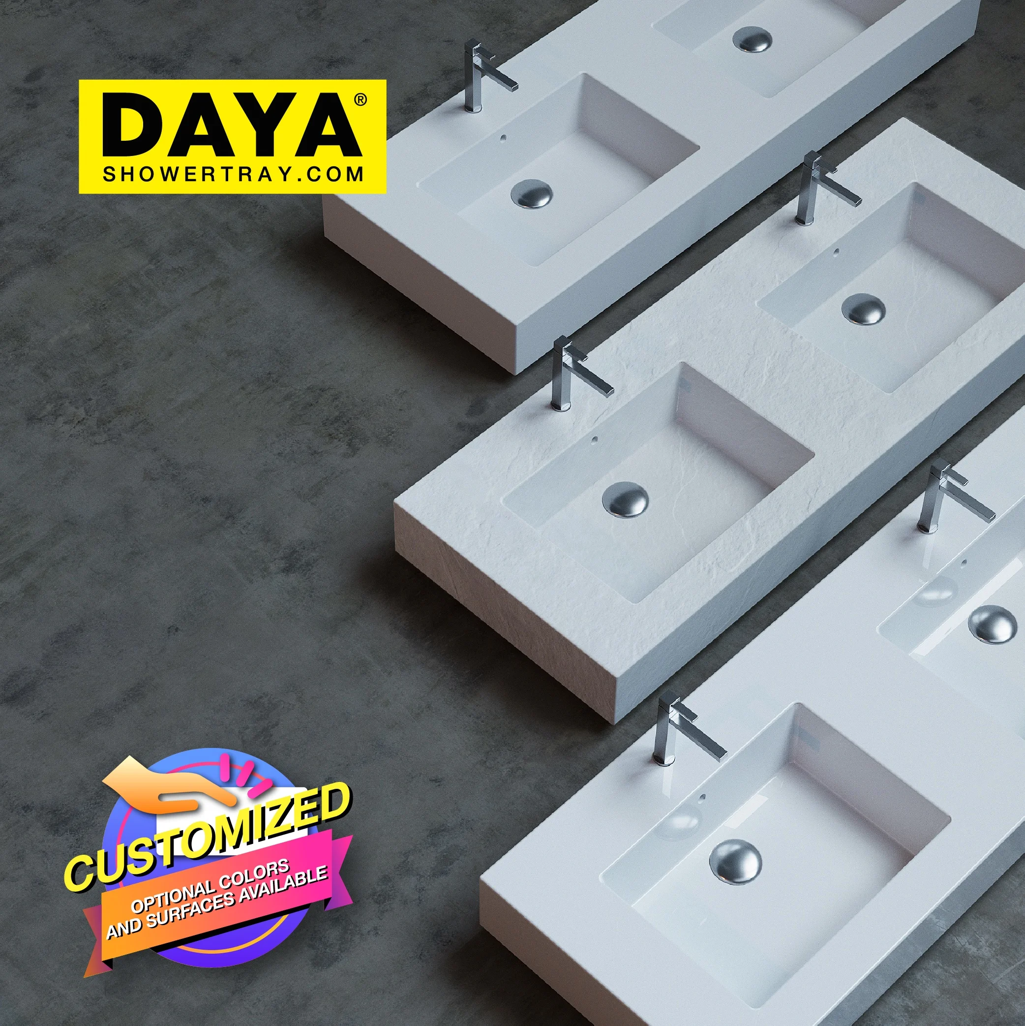 Countertop Wash Basin High-grade White Small Sink Bathroom Lavabo