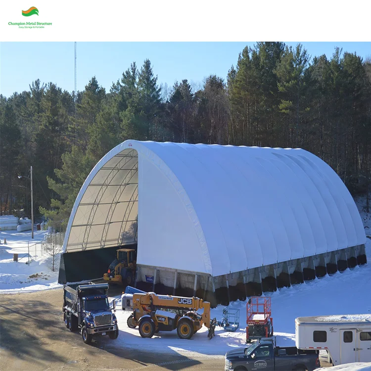50x40ft PVC Dome Shelter with CE  - Wind Load 110km/h Snow Load 0.4KN/m² for Heavy-Duty Equipment and Storage