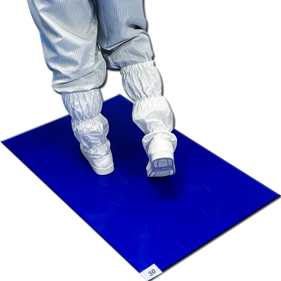 Low price disposable floor dust control sticky mats dust control cleanroom sticky mat manufacturer for basketball