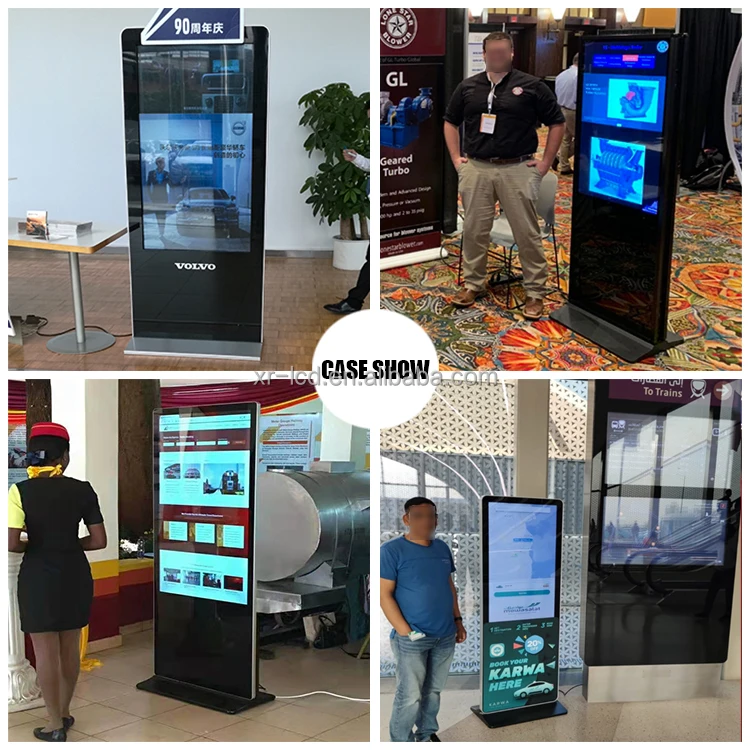 Напольный вертикальный сенсорный киоск totem lcd Цифровая вывеска для рекламы напольный