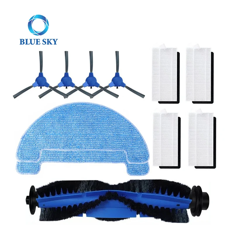 HEPA Filter Side Main Brush Mop Cloth Fit for Polaris PVCR 1226 PVCR 3200 PVCR 1020 Genio Profi 290 Robot Vacuum Cleaner Part