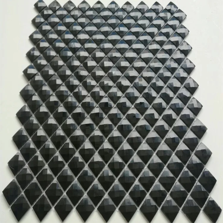  Зеркальная мозаика в форме алмаза зеркальная стеклянная плитка