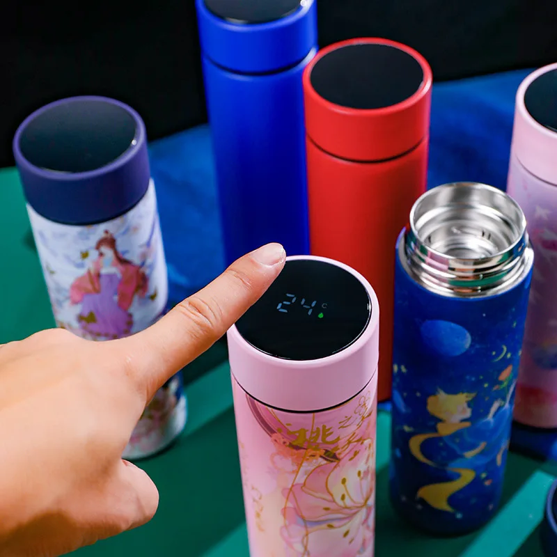 Company  business Electronic Promotional Office Products gift set vaccum cup & umbrella & power bank 10000mah gift sets