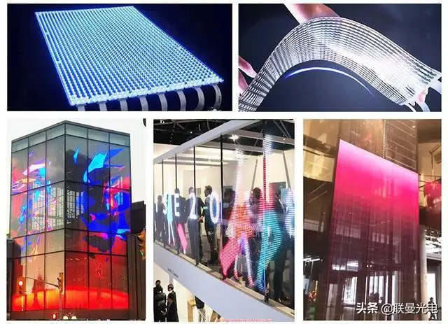 P6.5-6.5 P10-10 Soft Transparent Led Screen for cuved angled