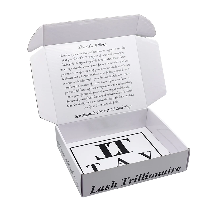 Wholesale customized baby clothes colored soap literature packing express shipping white glossy mailer boxes with custom logo