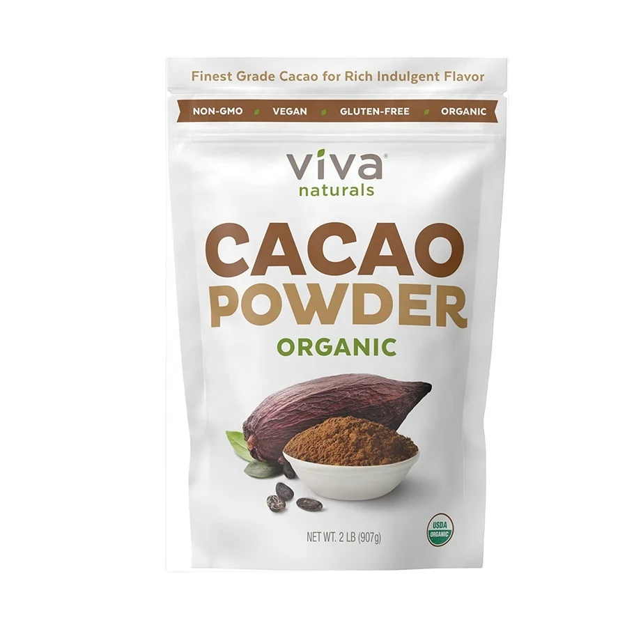 Logo accepted Stand Up Zip Lock Bag Package Organic Powder Pouch / Aluminum Foil Matcha Green Tea Powder Bag