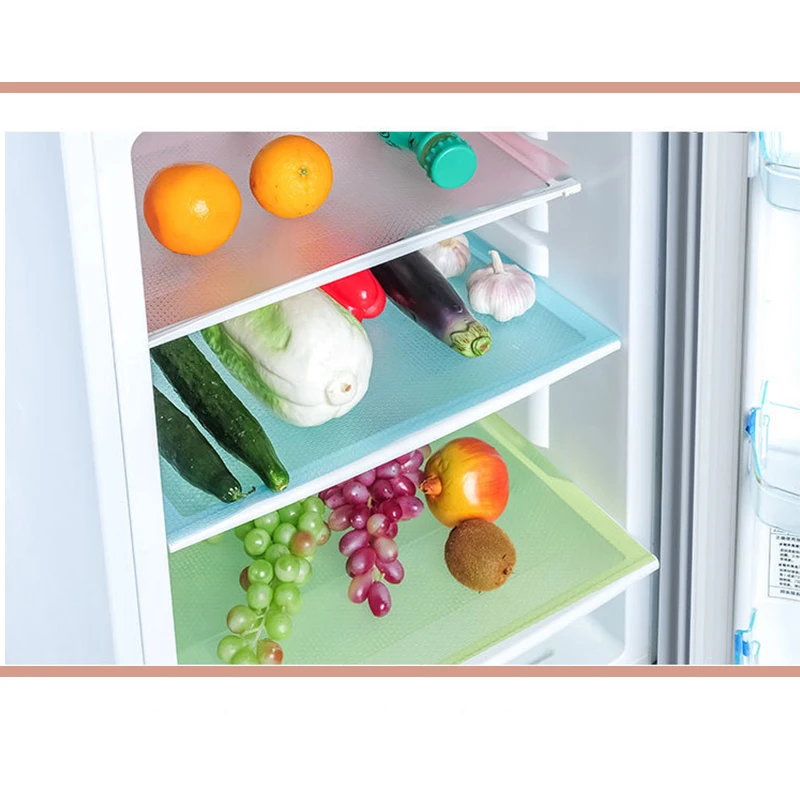 2023 New Design Durable  Easy to Cleaning Mould Proof Moisture Absorption Non-toxic Silicone Soft Fridge Mat_0