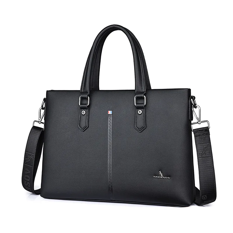 Manufacturer Direct Supply Shoulder Briefcase Mens Genuine Leather Office Laptop Bag