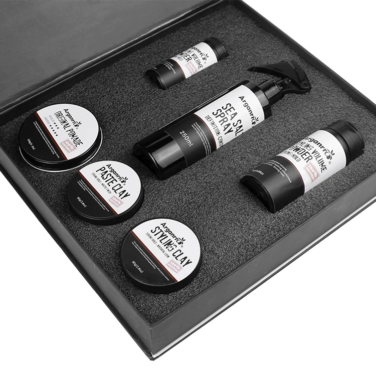 18 years factory CANTIK private label customized ingredient and gift box hair styling men set