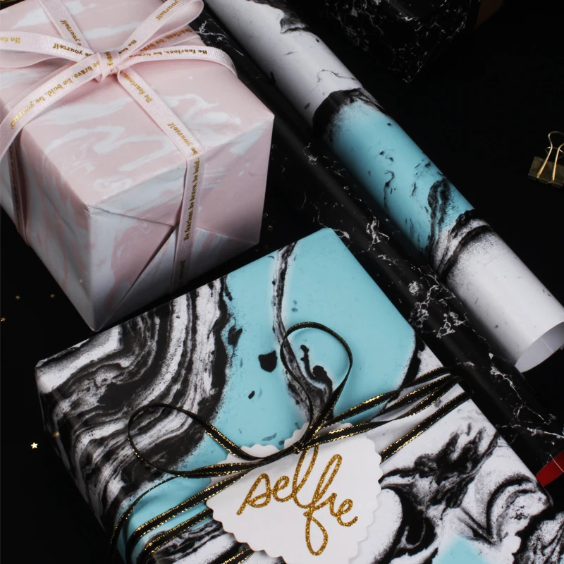 vietnam free duty Wholesale marble pattern gift copper wrapping paper