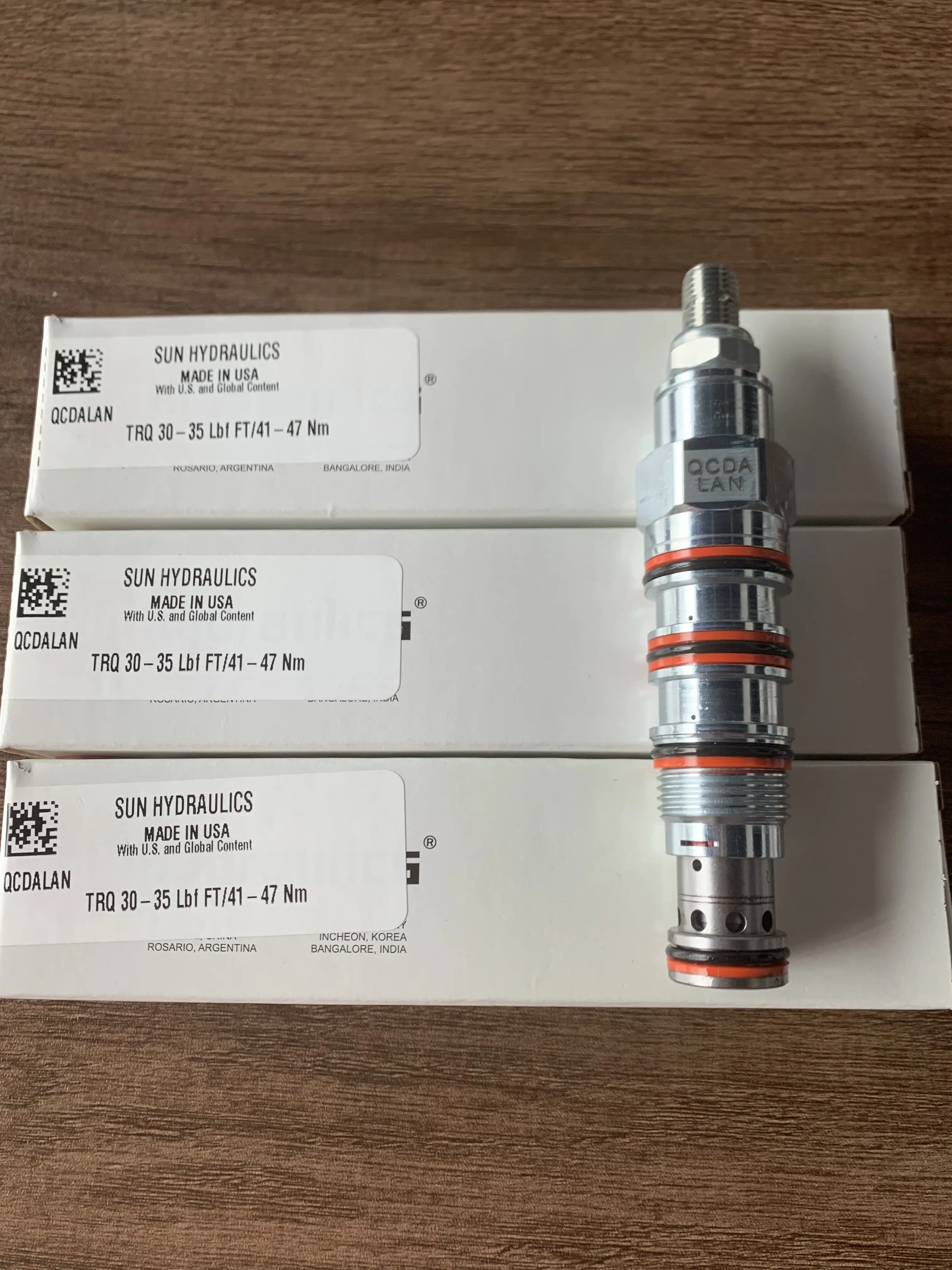 QCDB-LAN QCDBLAN QCDB LAN  QCDALAN QCDA-LAN SUN hydraulics origin cartridge20%, accumulator sense, pump unload valve with check