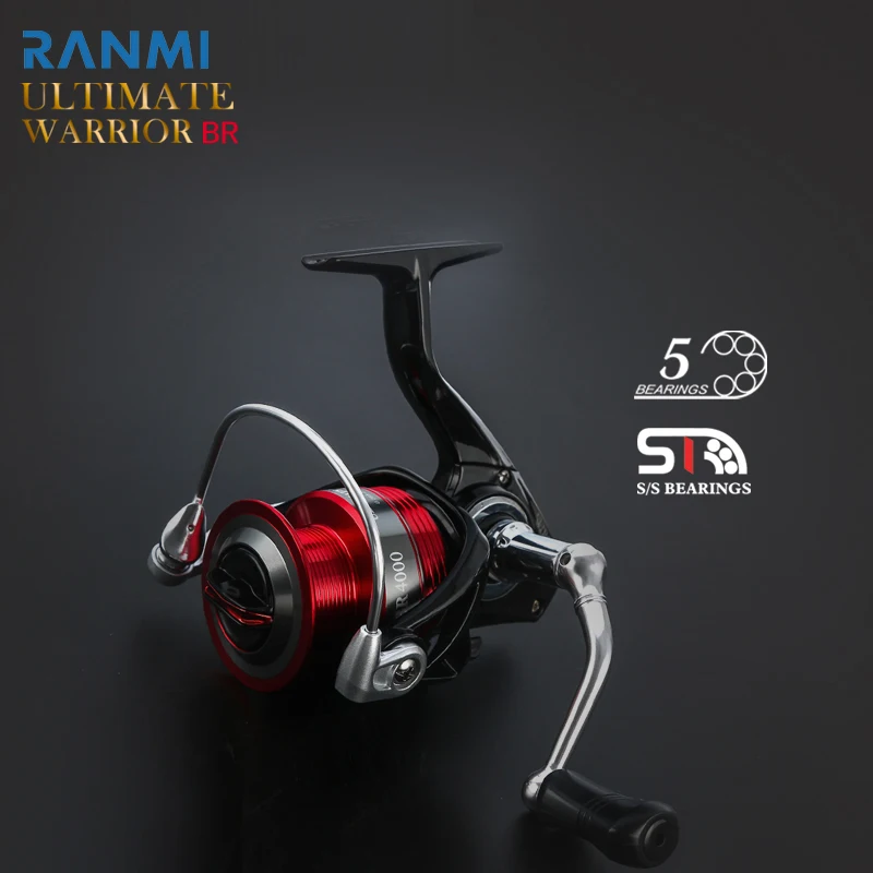 RYOBI RANMI ULTIMATE WARRIOR BR 1000 Lightweight Salt Water Spinning Reel Lure for Left-Handed Use for River Stream Lake Fishing