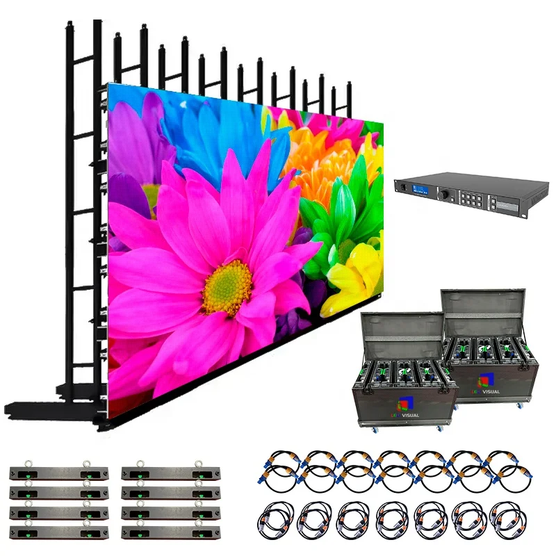 Factory Direct Supply LED Panel HD Fully Customizable Interface 3840Hz Outdoor Rental P4.81LED Display Screen