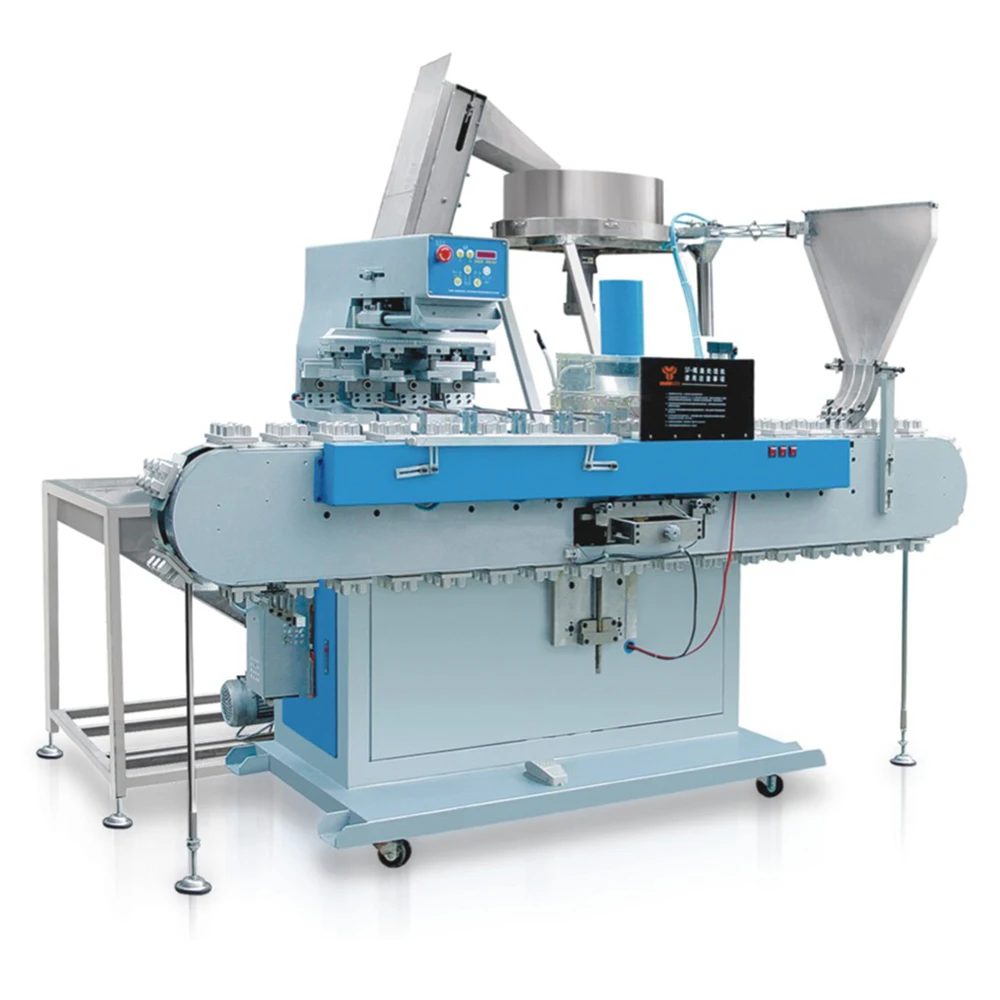 Automatic Plastic Cap Double Colors Pad Printing Machine
