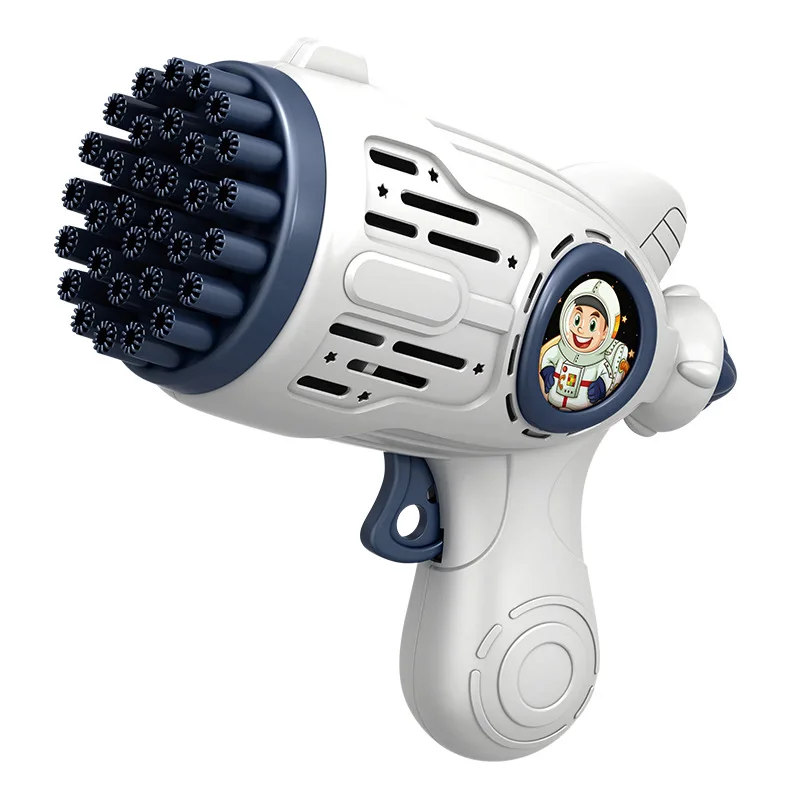 Wholesale new outdoor play gift 29 32 hole plastic launcher gatling gun toy bubble machine for wedding party