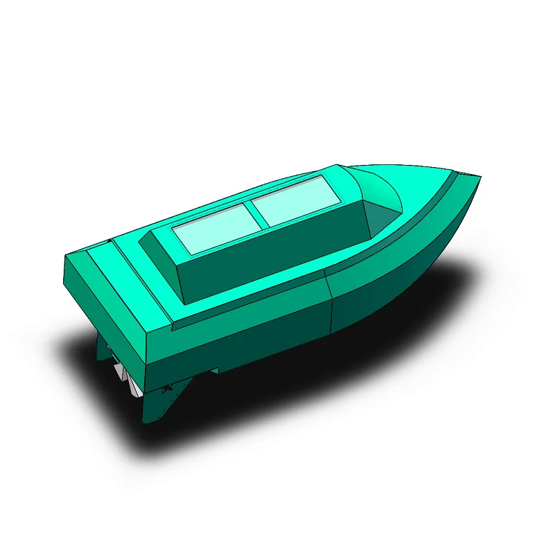 RC Fishing Bait Boat Trawler 500m Remote Control stainless steel material