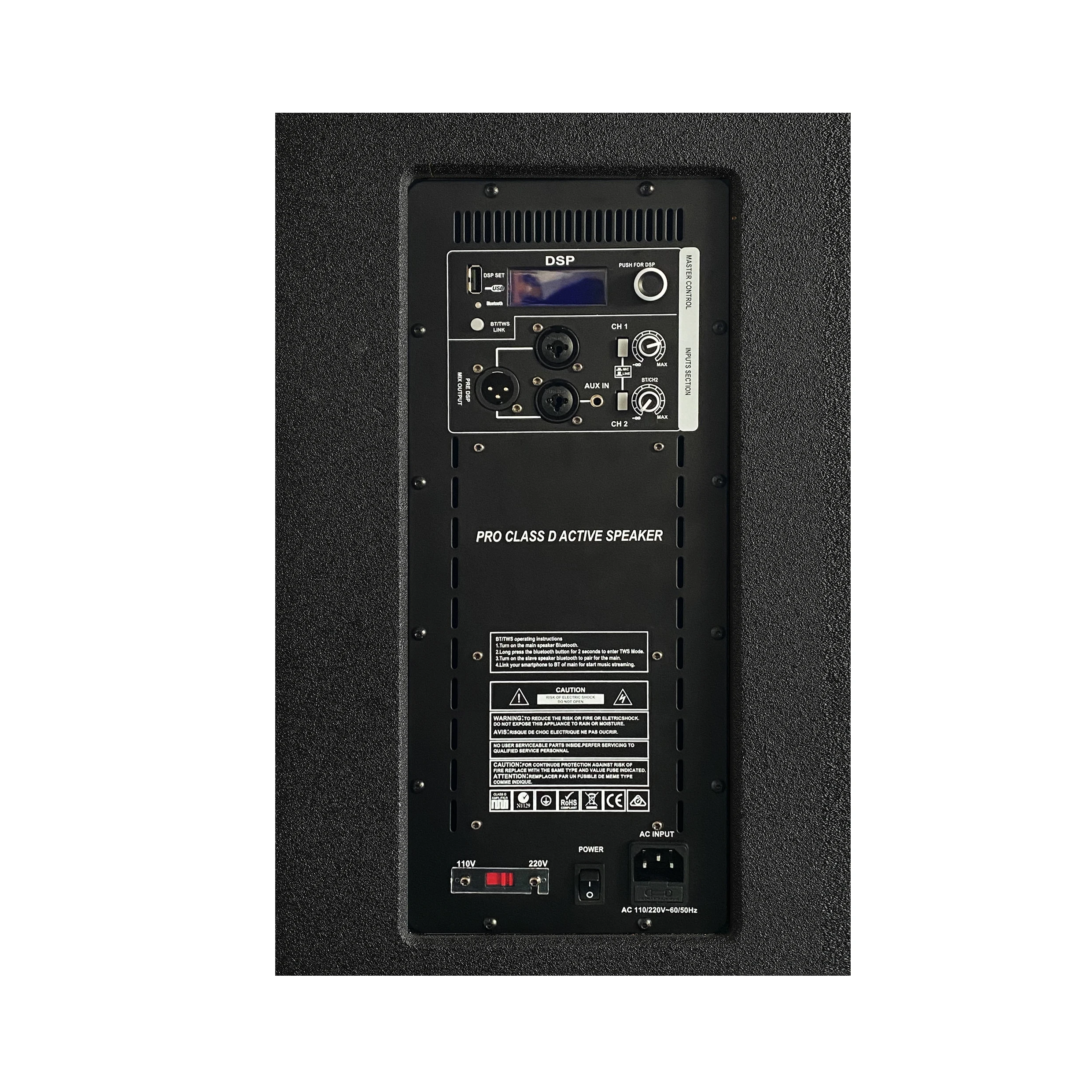  Precision Pro Audio AC22 уникальный новый модульный дизайн 2*10 'сабвуфер RMS 800 Вт PA система активная Колонка Напольные