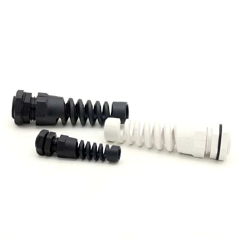 High Quality Plastic PG7 Strain Relief Outdoor Anti-bending Nylon Flexible Cable Gland with Waterproof IP68 Manufacture Price