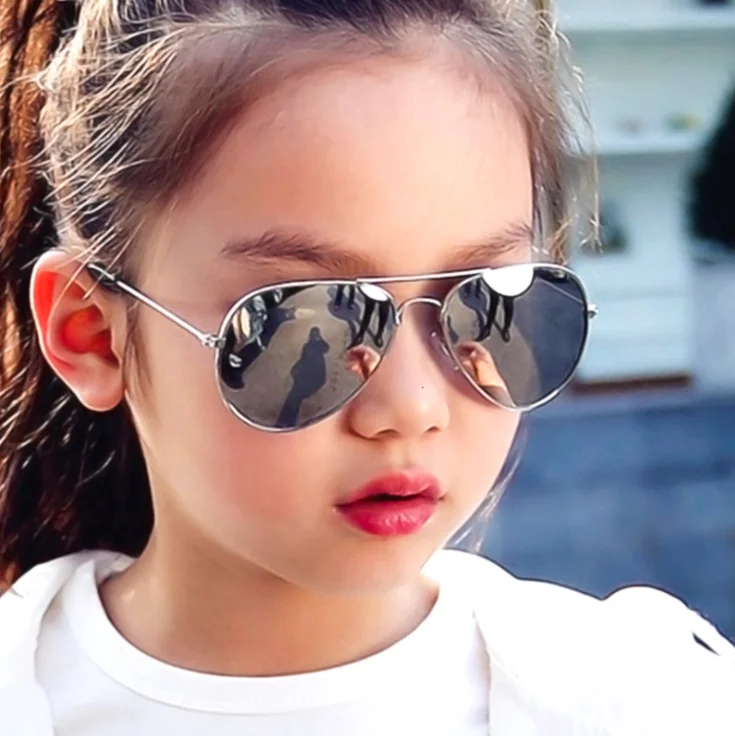 New Metal Frame Luxury Shades Sunglasses For Girls Children Sun Glasses